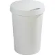 Afvalbak 45 liter rond plat deksel kleur wit